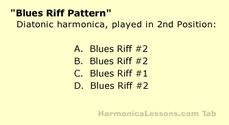 Blues Harmonica Key Chart