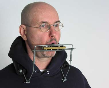 harmonica on neck rack